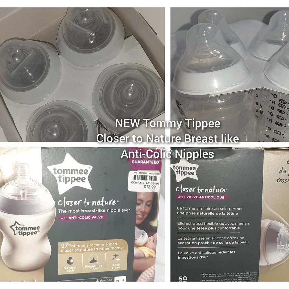 **NEW** 4 Pack Tommee Tippee - Closer to Nature Anti-Colic Bottles